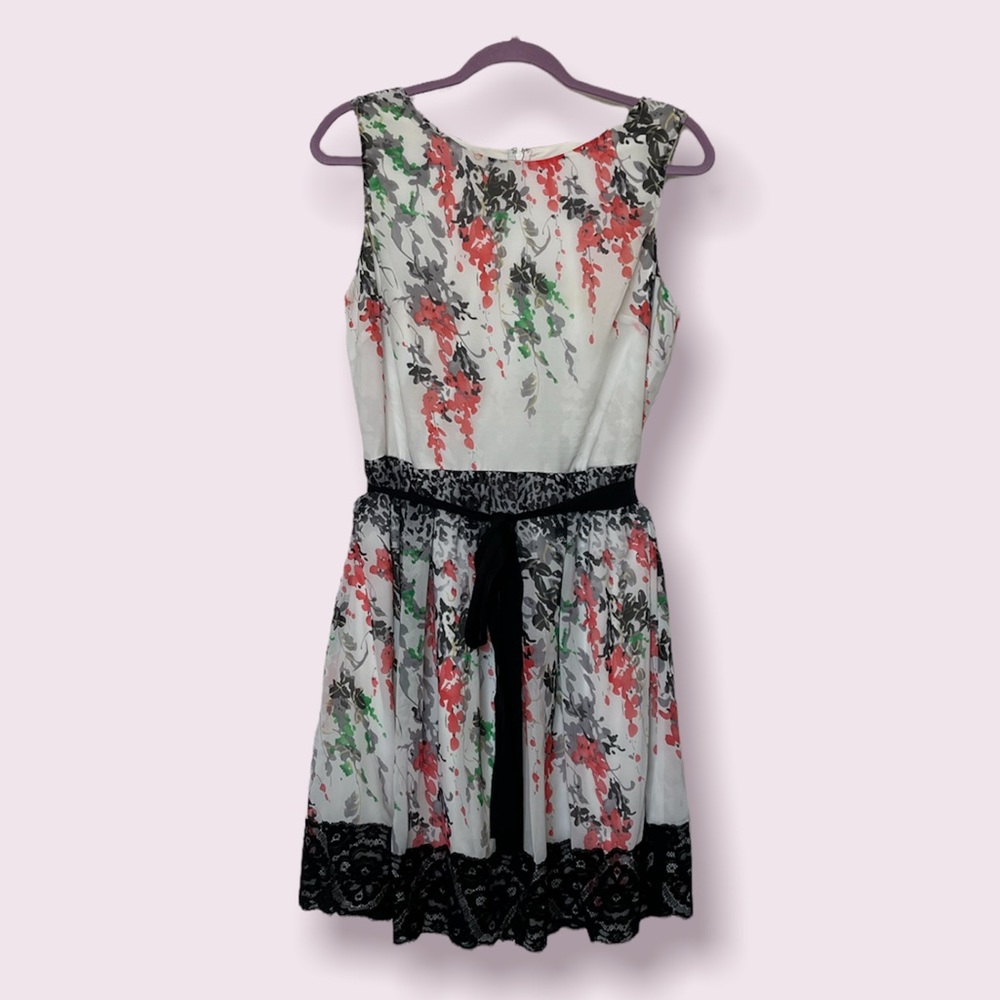 Betsey Johnson Floral Fit and Flare Dress